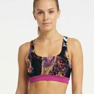 Top per pole dance con stampa paisley