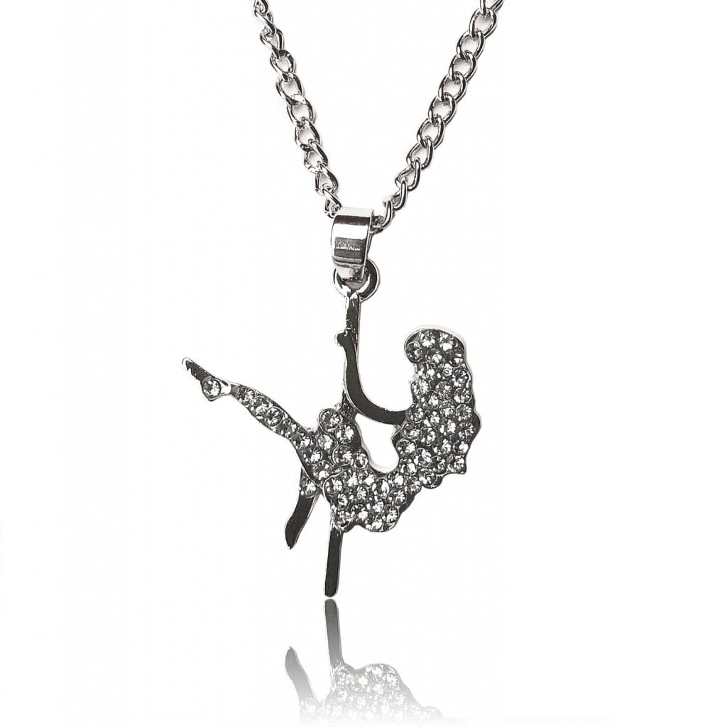 girocollo pole dancer argento