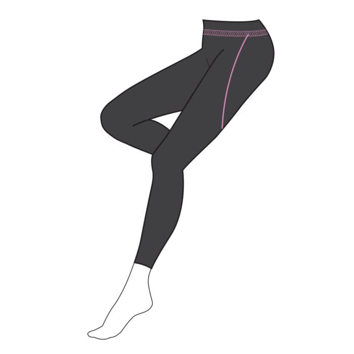 Leggings nero e rosa pole dance