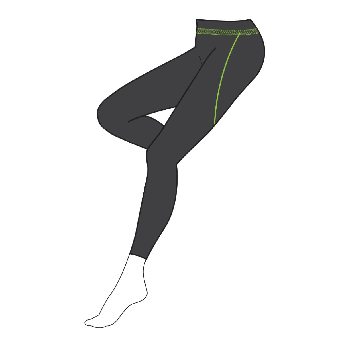 Calvaya Leggings morbidi e imbotti, modello slim f, per donne