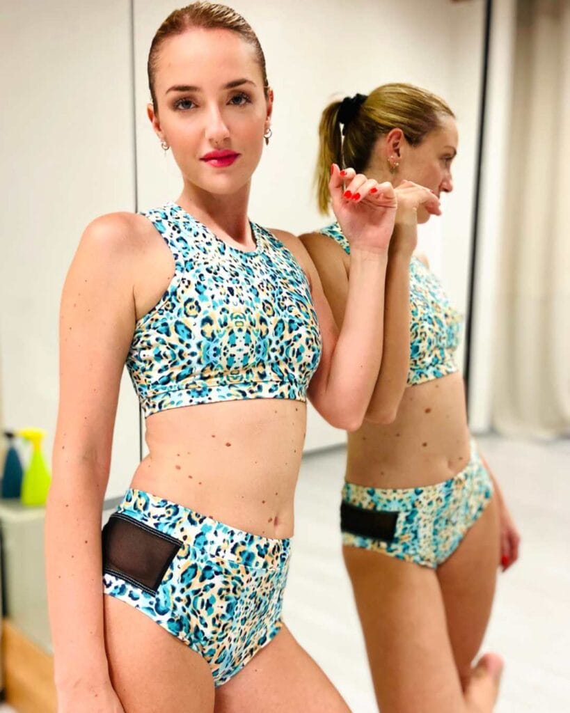 Top per pole dance luanda animalier
