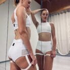 culotte pole dance con giarrettiera