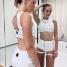 top per pole dance Miami bianco