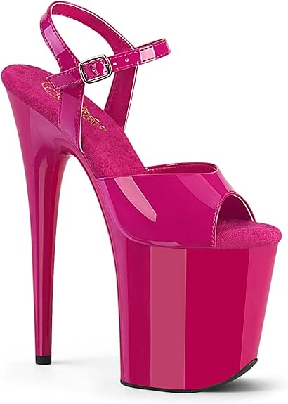 scarpe da exotic pole dance avanzato vernice modello flamingo
