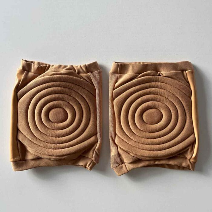 Ginocchiere pole dance con grip beige