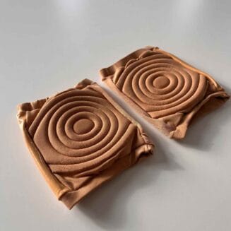 Ginocchiere pole dance con grip beige